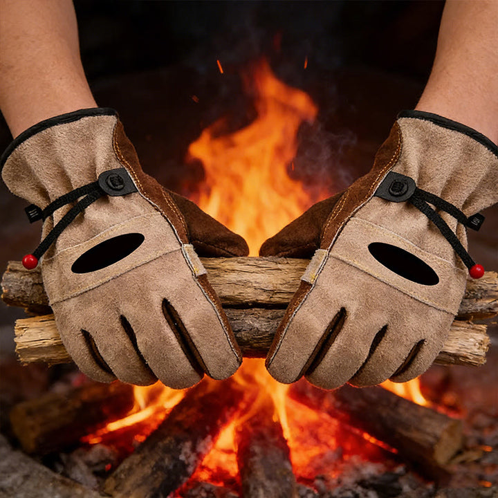 Heavy-Duty Safety Full Grain Leather Work Gloves - image 5