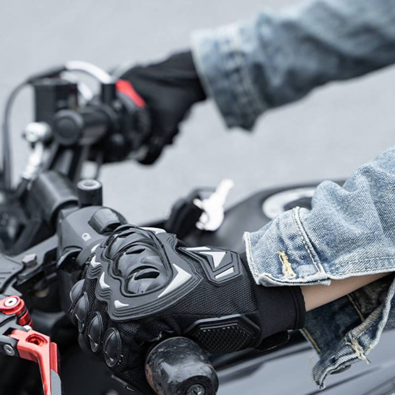 Full Finger Touchscreen Moto Gloves With Hard Knuckle Protection - image 4