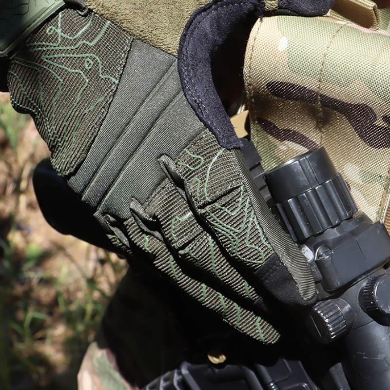 Breathable Touchscreen Mechanic Tactical Gloves - image 1