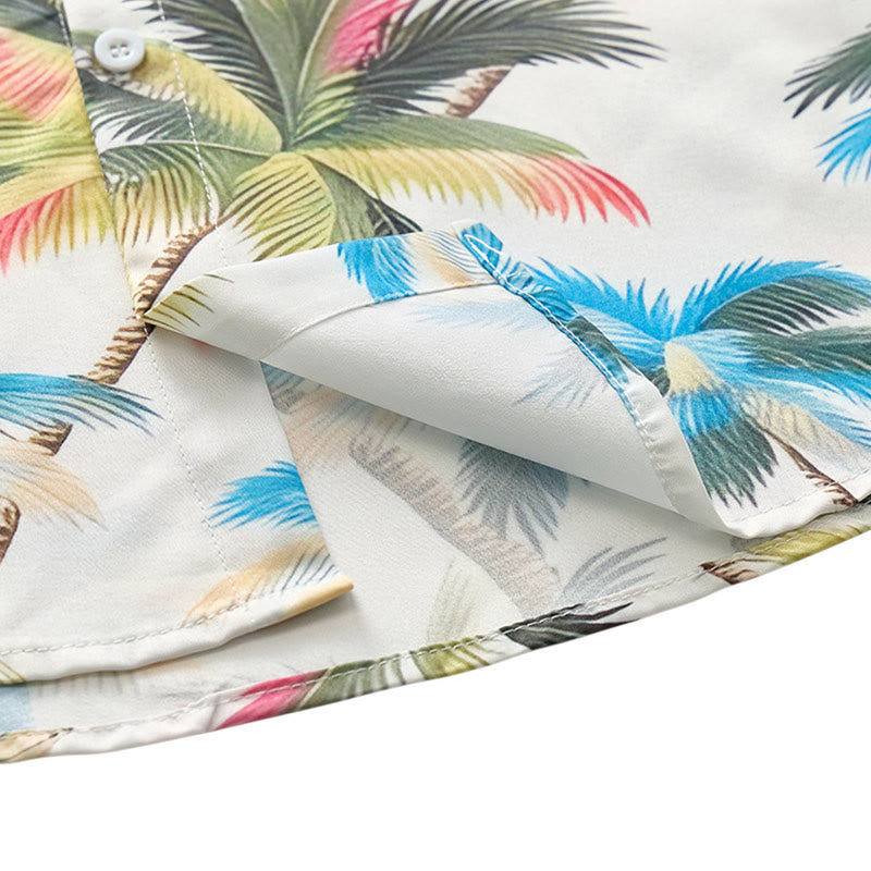 Men's Coconut Tree Printed Casual Vacation Shirt - image 7