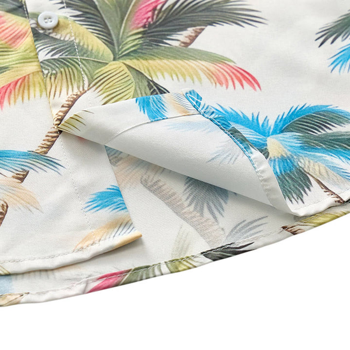 Men's Coconut Tree Printed Casual Vacation Shirt - image 7