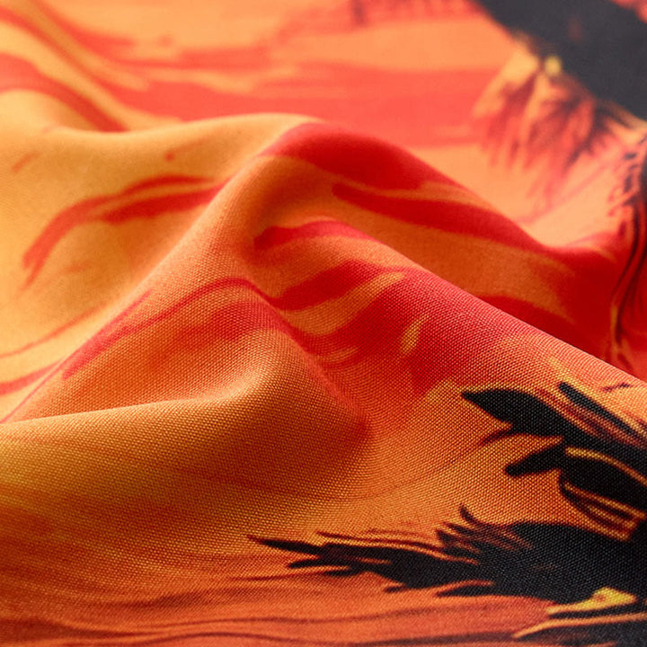 Men's Summer Travel Tropical Beach Sunset Printed Shirt - image 6