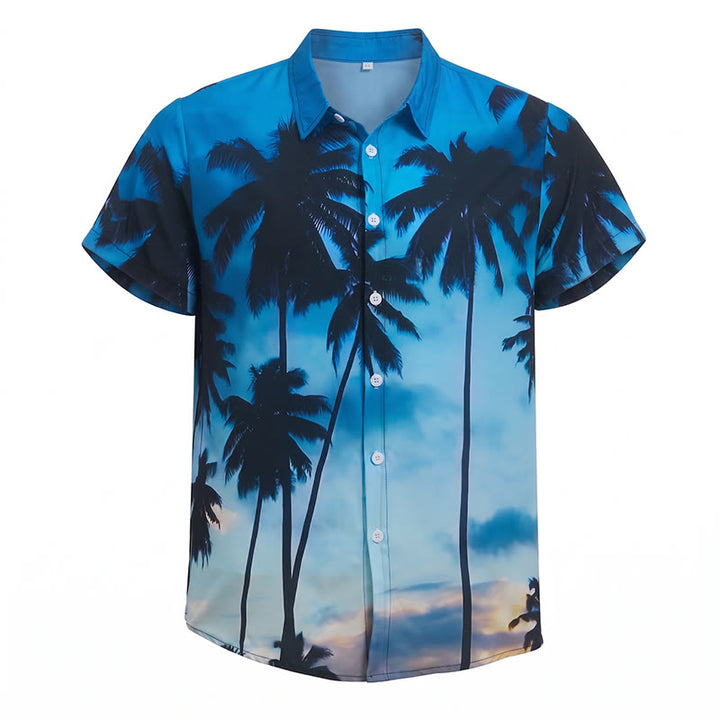 Men's Hawaiian Short Sleeve Summer Beach Vacation Shirt - image 9