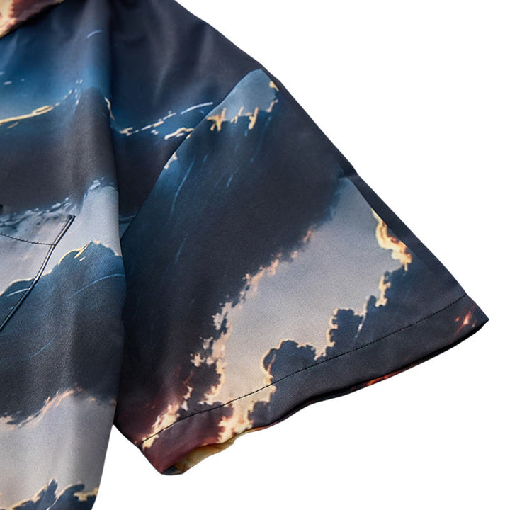 Men's Summer Vacation Ocean Lighthouse Sunset Wave 3d Print Shirt - image 7