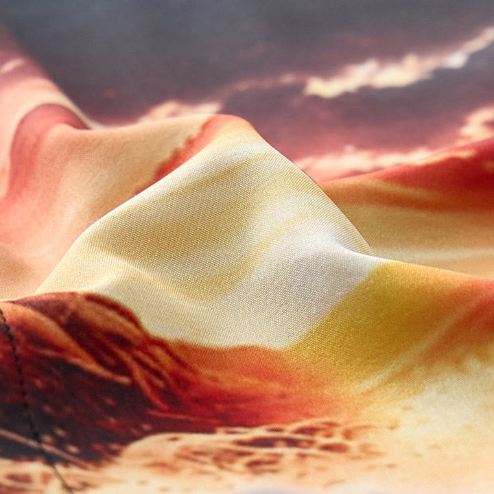 Men's Summer Vacation Ocean Lighthouse Sunset Wave 3d Print Shirt - image 6