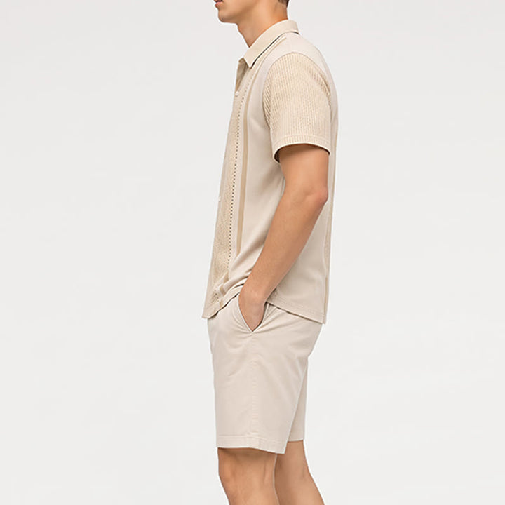 Men's Short Sleeve Button Casual Summer Beach Vacation Shirt - image 2