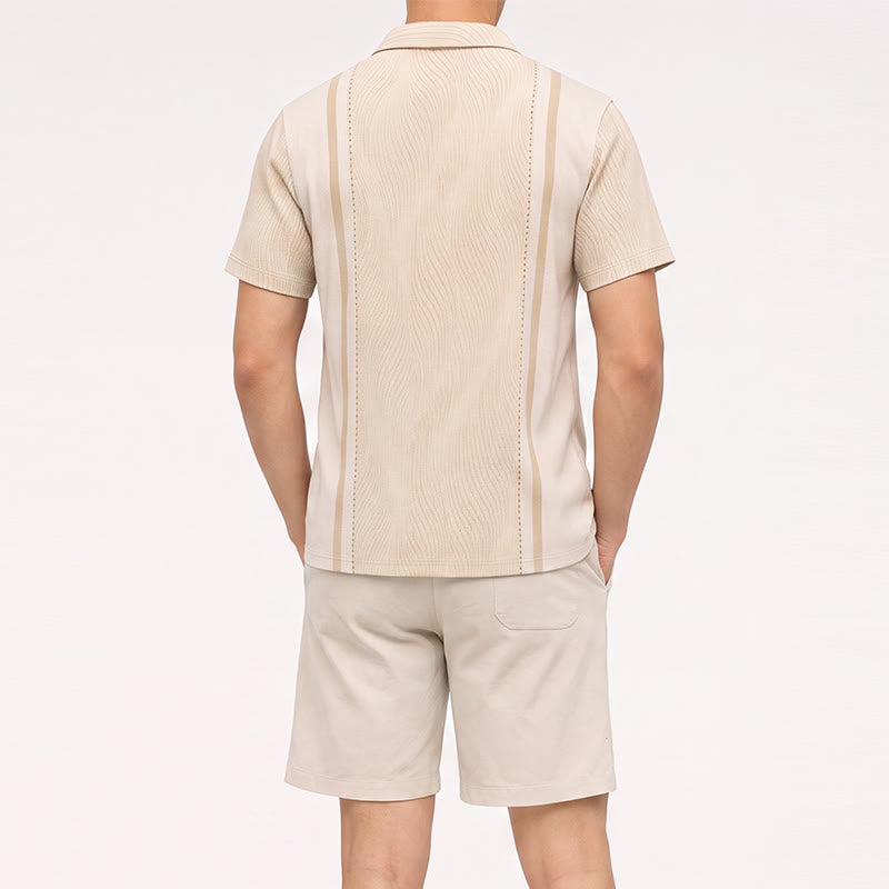 Men's Short Sleeve Button Casual Summer Beach Vacation Shirt - image 3