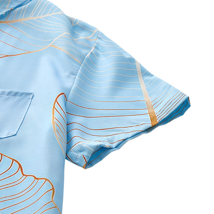 Men's Tropical Golden Banana Leaf 3D Summer Beach Shirt - image 8
