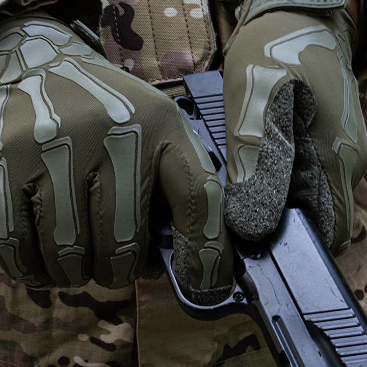 Skeleton Lightweight Summer Elastic Motorcycle Tactical Gloves - image 3