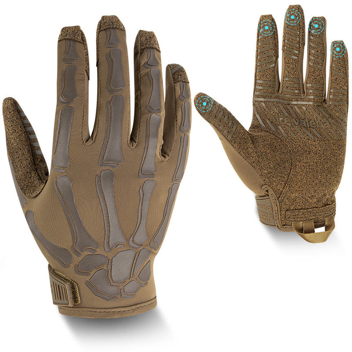 Skeleton Lightweight Summer Elastic Motorcycle Tactical Gloves - Sandy Brown - XL - image 10