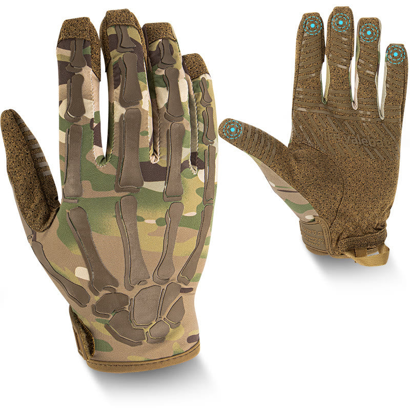 Skeleton Lightweight Summer Elastic Motorcycle Tactical Gloves - image 1