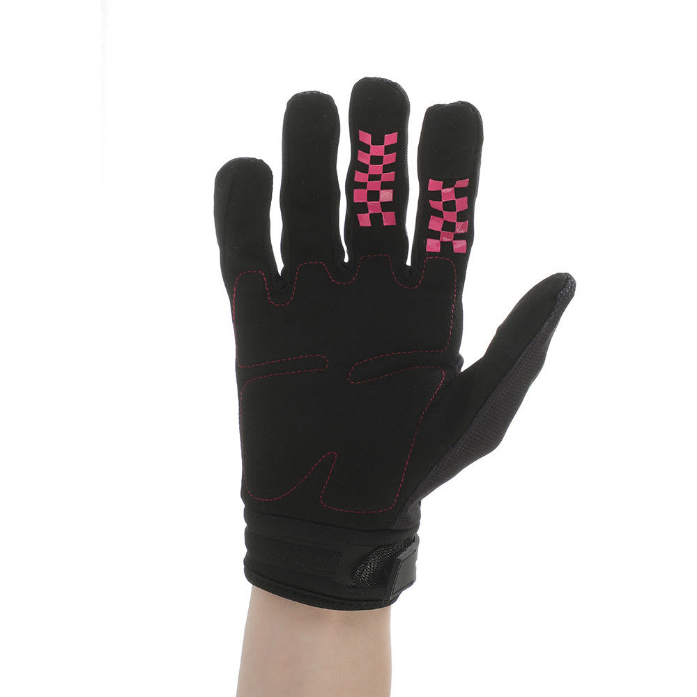 Rose Skeleton Motorcycle Touchscreen Full Finger Tactical Gloves - image 2