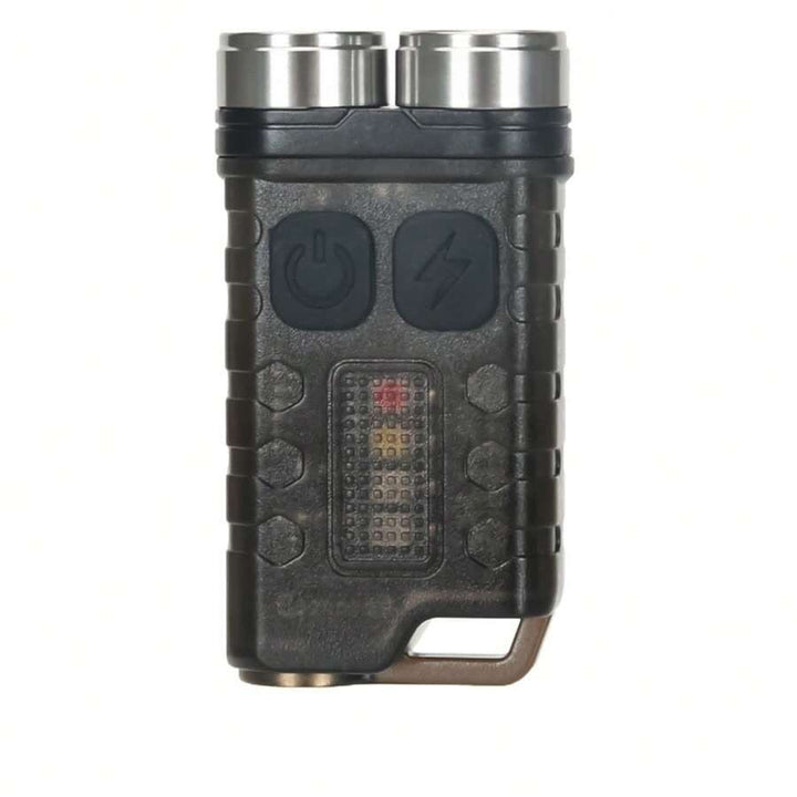 Outdoor Mini LED Dual Beam Rechargeable Flashlight Keychain - image 9