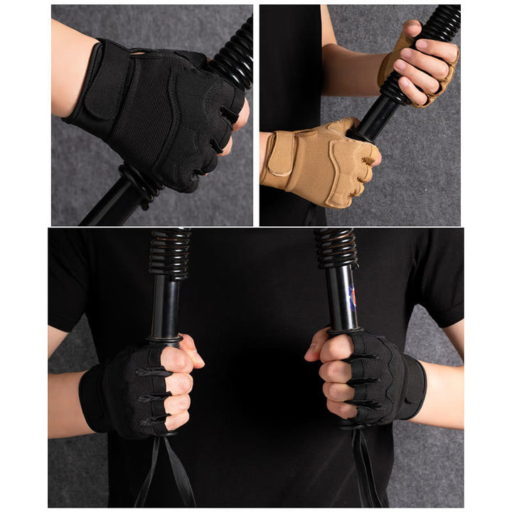 Breathable Army Training Half Finger Tactical Gloves - image 2