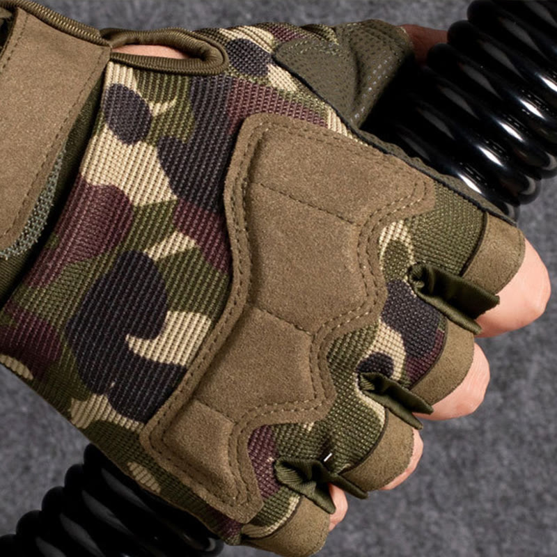 Breathable Army Training Half Finger Tactical Gloves - image 3