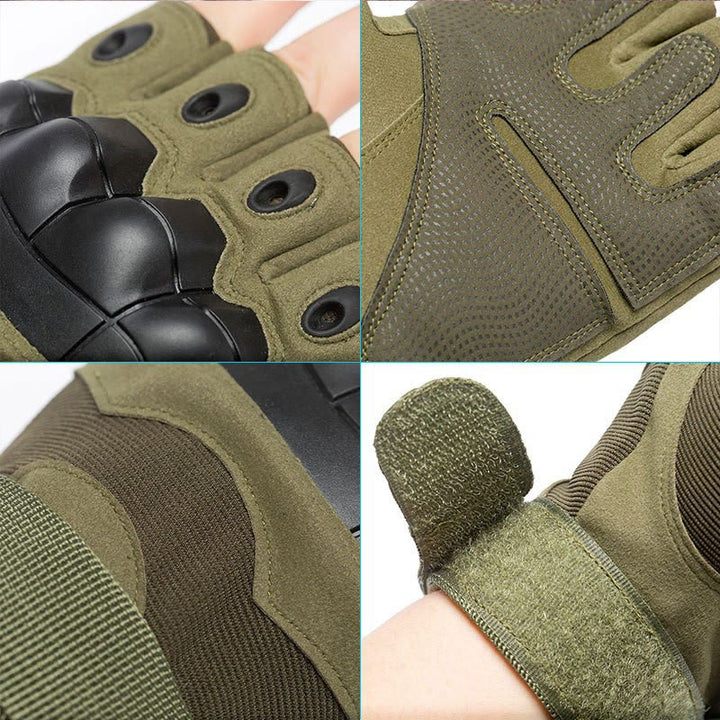 Minimalist Tactical Aesthetic Military Half Finger Gloves - image 2