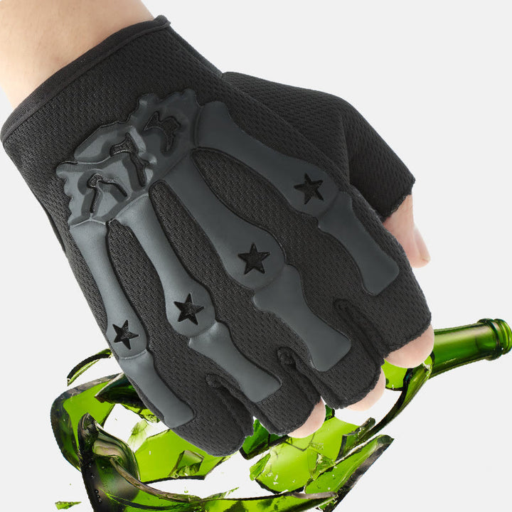 Breathable Cycling Tactical Gloves With Skeleton Knuckle Protection - image 1