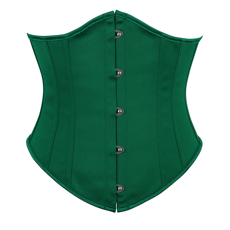 Women's Steampunk Waspie Underbust Corset For Dresses - Pink - 2XL - image 5