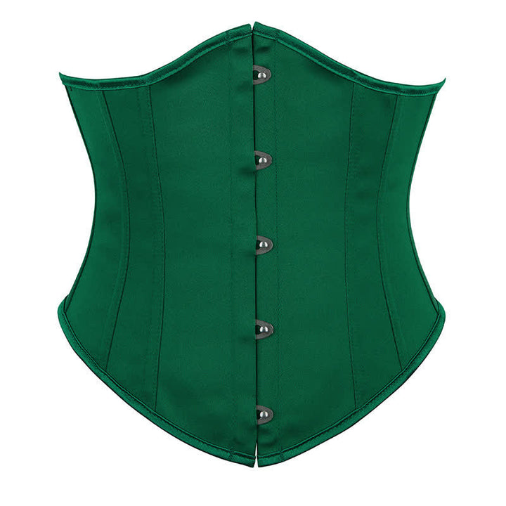 Women's Steampunk Waspie Underbust Corset For Dresses - Pink - 2XL - image 5