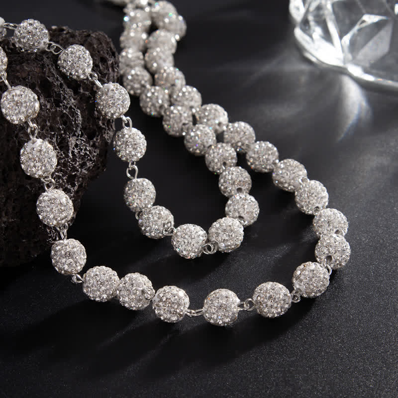 Iced Bling Ball Double Layer Diamond Pant Chain - image 2