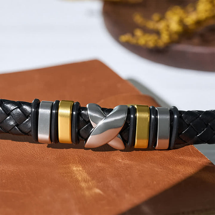 Multi Style Alloy Bead Vintage Leather Bracelet - image 20