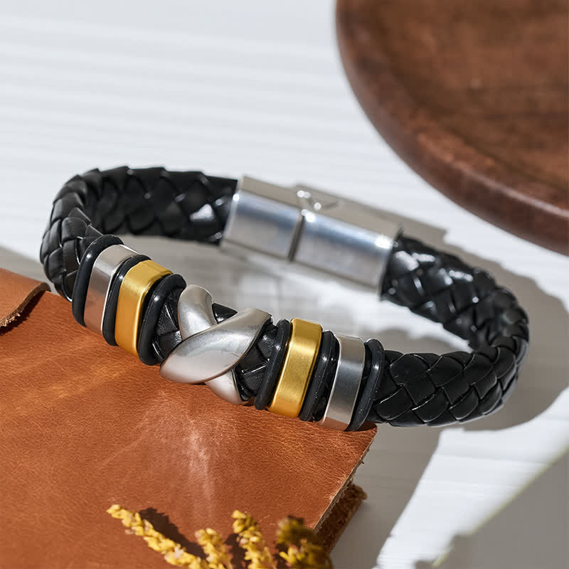 Multi Style Alloy Bead Vintage Leather Bracelet - image 19