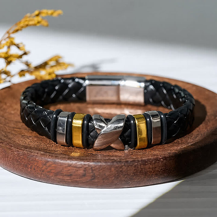 Multi Style Alloy Bead Vintage Leather Bracelet - image 8