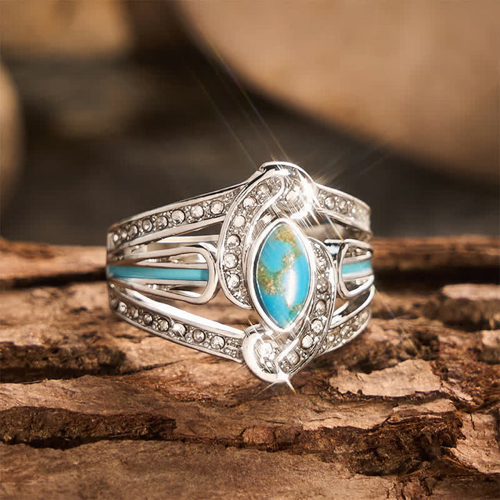 Gorgeous Vintage Carved Statement Ring Ethnic Metal Ring for Party Gift - image 4