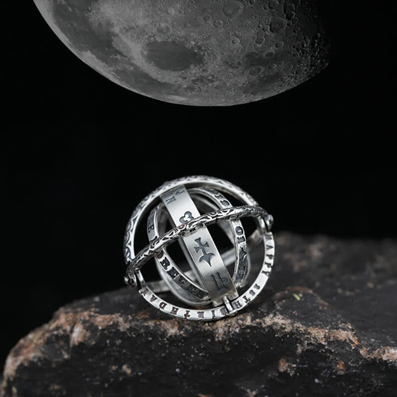 Astronomical Sphere Anxiety Ring That Unfolds Into A Necklace - image 4