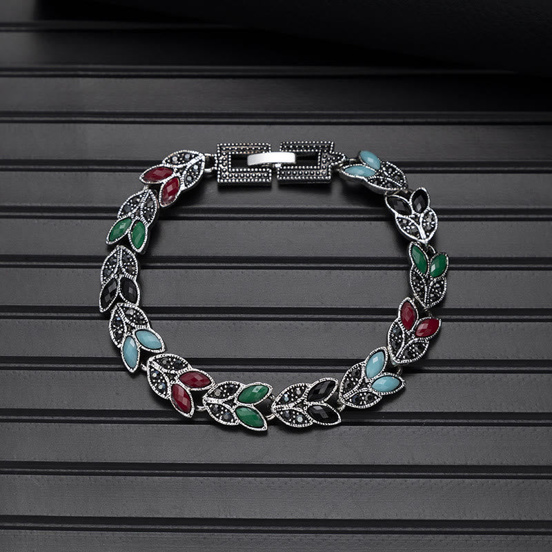 Boho Vintage Turquoise Round Stone Chic Bracelet - Style#10 - image 12