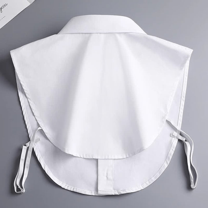 Unisex Classic Solid Color Removable Cotton Fake Collar - image 3