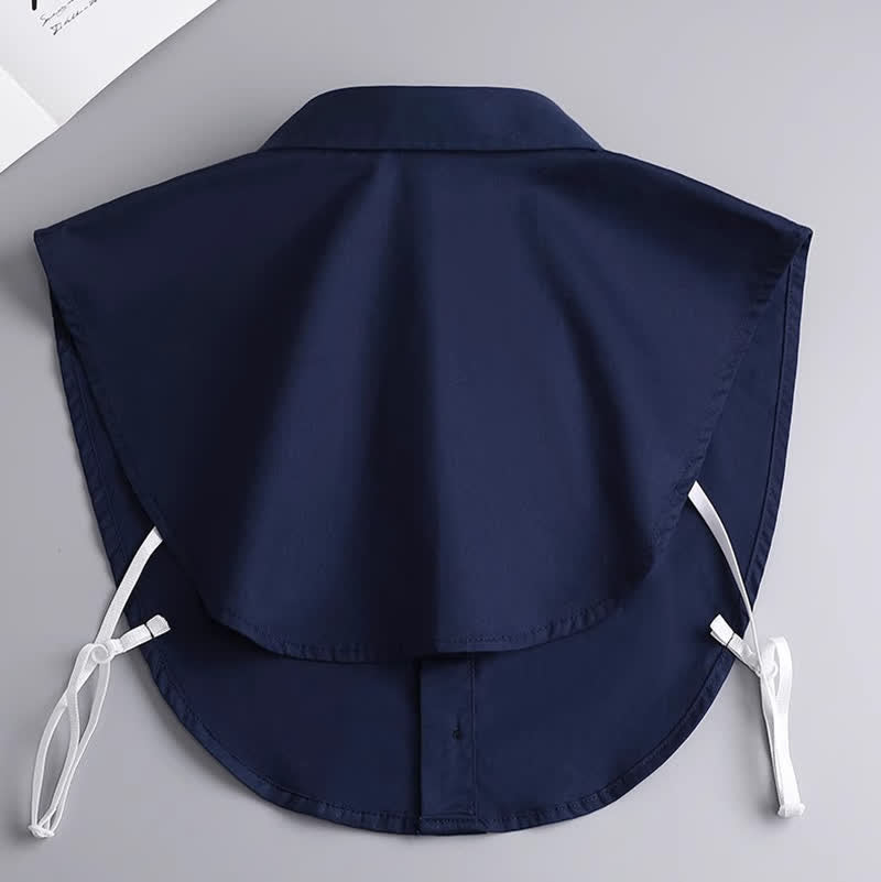 Unisex Classic Solid Color Removable Cotton Fake Collar - image 14