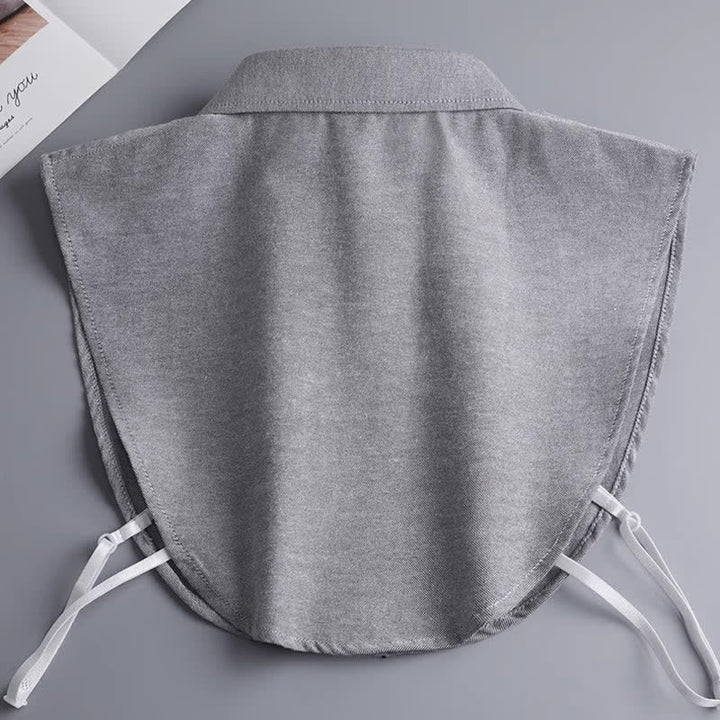 Unisex Classic Solid Color Removable Cotton Fake Collar - image 5