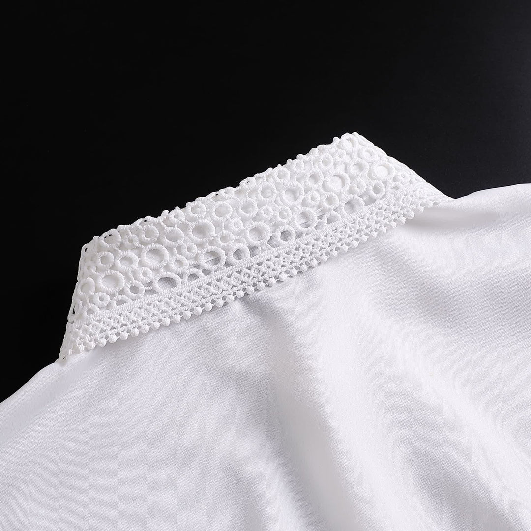 Classic Layering Eyelet Lace Preppy Layering Accessory Fake Collar - image 7