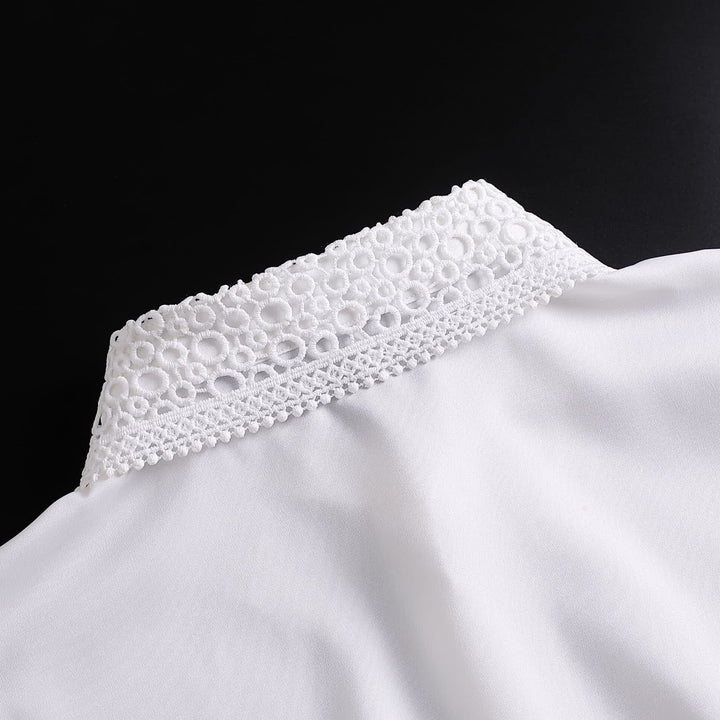 Classic Layering Eyelet Lace Preppy Layering Accessory Fake Collar - image 7