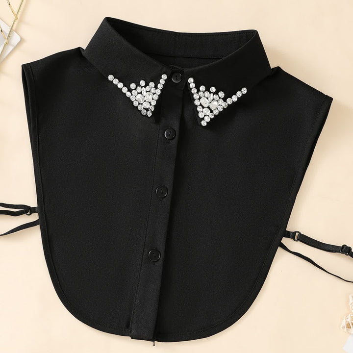 Women's Chic Rhinestones Embellished Detachable Fake Collar - image 4
