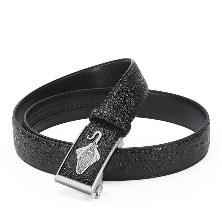 Men's Pearl Crocodile Pattern Leather Ratchet Belt - image 7