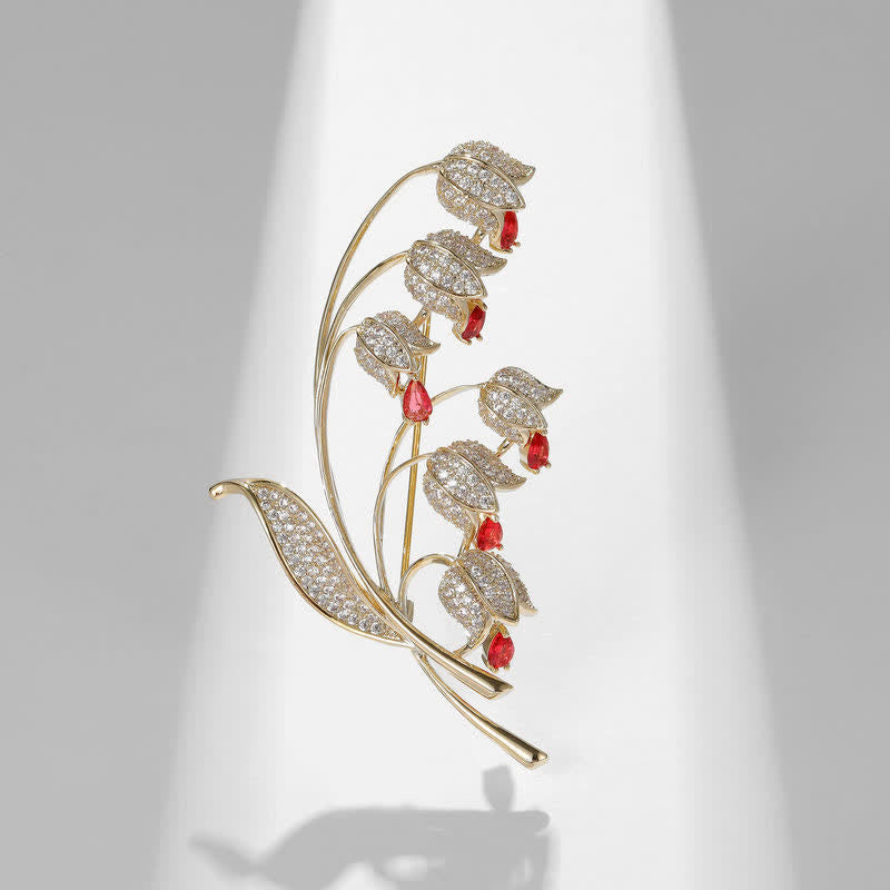 Women's Lily Of The Valley Brooch - image 12