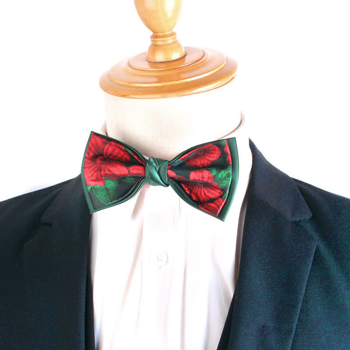 Men's Elegant Floral Botanical Bow Tie - image 1