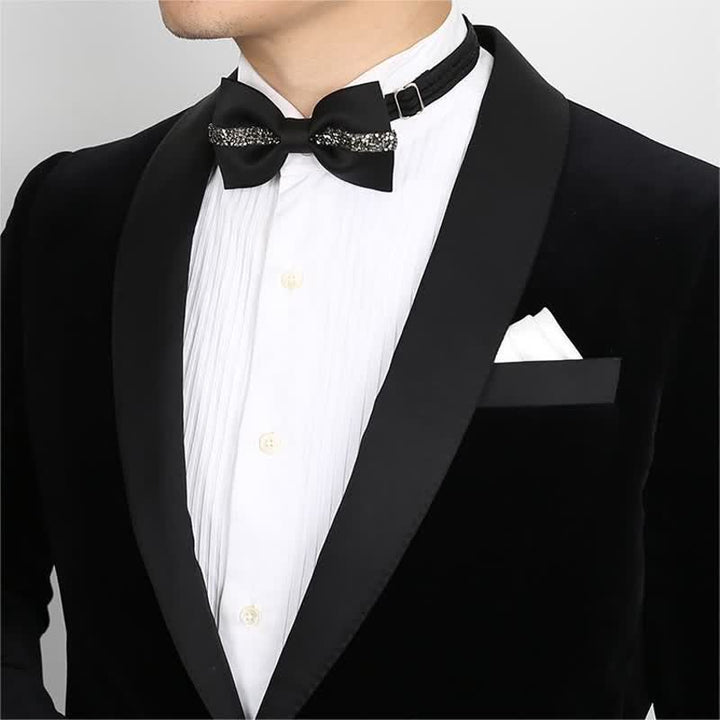 Men's Shining Chain Groom Bow Tie - image 4