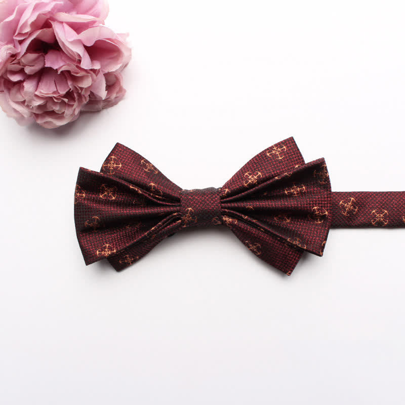 Men's Fangled Jacquard Texture Suit Bow Tie - # 24 - image 26