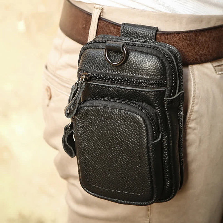 Leisure Sports Large Capicity Business Belt Bag - Black - image 11