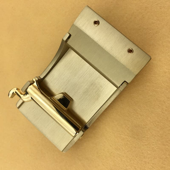 Men's DIY Embossed Feather Turquoise Automatic Buckle Leather Belt - image 9