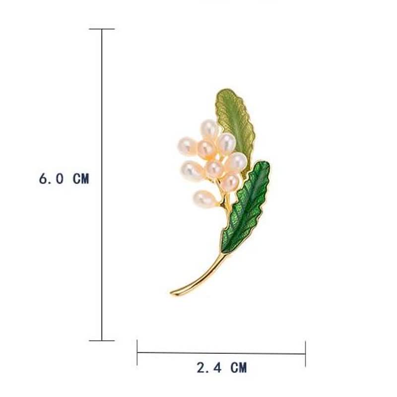 Women's Freshwater Pearl Jasmine Brooch - image 4