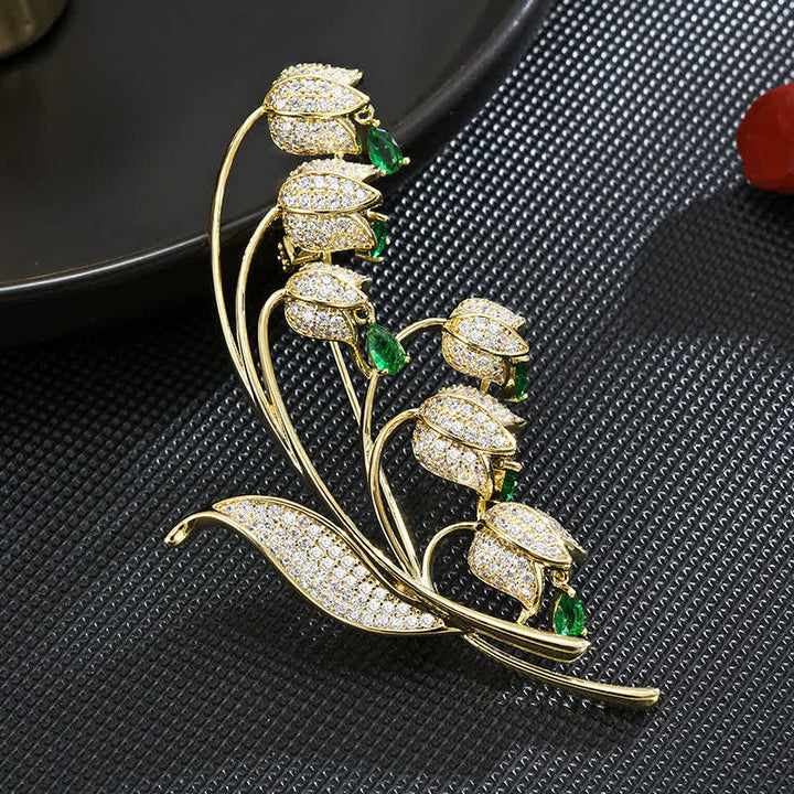 Women's Lily Of The Valley Brooch - image 1