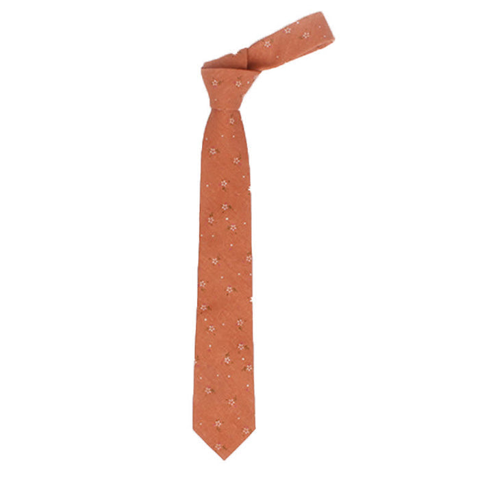 Men's Elegant Floral Skinny Necktie - image 8