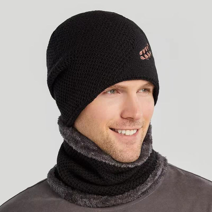 2Pcs Embroidered Wheat Beanie Hat Neck Warmer Set - image 7