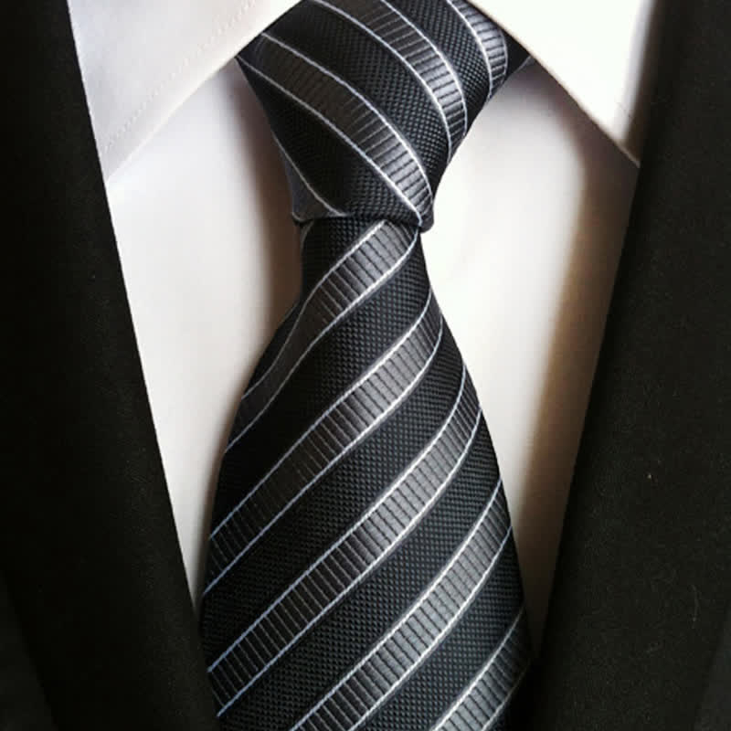 Men's Preppy Urban Striped Necktie - image 0