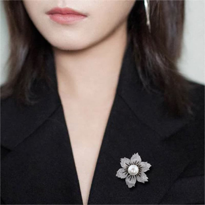 Women's Bright Pearl Luxury Bauhinia Brooch - image 9