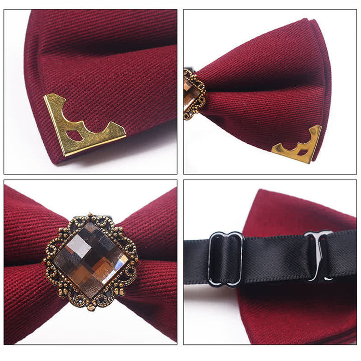 Men's Gem Golden Edge Cotton Bow Tie - image 2